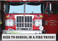 Ride the Fire Engine to School on the 1st Day of School for 2 Kids! 202//141